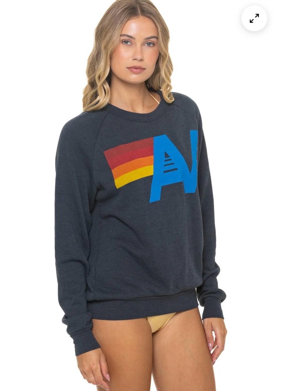 Aviator Nation/Charcoal Gray/Unisex XXL/Logo Crew Sweatshirt! NIB! SEALED! - Picture 5 of 16